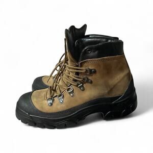 Bates Mens Brown Leather Hiking Boots Goretex Waterproof Vibram E03400 US 9 W